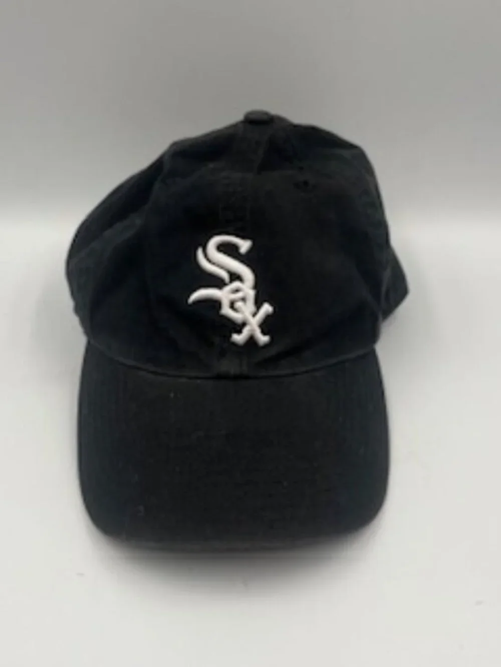 NEW Chicago White Sox 1/4 Zip Sweater &‎ Hat Men’s Medium Gray adjustable cap